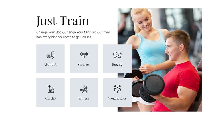 Different training programs CSS Template