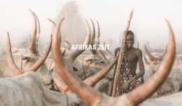 HTML5-Responsive Für Reisen Sie Durch Afrika