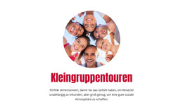 Kleingruppentouren – Website-Design-Vorlage