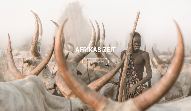 Reisen Sie durch Afrika Website-Vorlage