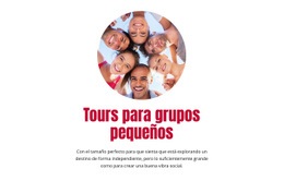 Creador De Sitios Web Premium Para Tours Para Grupos Pequeños