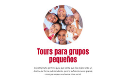 Plantilla De Diseño Para Tours Para Grupos Pequeños