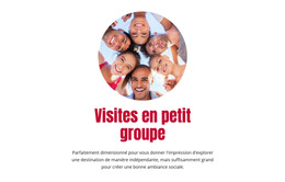 Visites En Petit Groupe – Modèle De Conception De Site Web