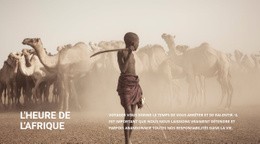 Superbe Modèle D'Une Page Pour Comment Les Gens Vivent En Afrique