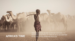 How People Live In Africa Html5 Responsive Template