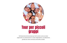 Generatore Di Siti Web Premium Per Tour Per Piccoli Gruppi