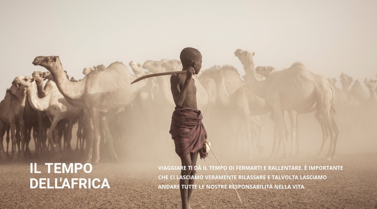 Come vivono le persone in Africa Modello