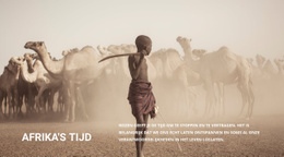 Websitemodel Voor Hoe Mensen In Afrika Leven
