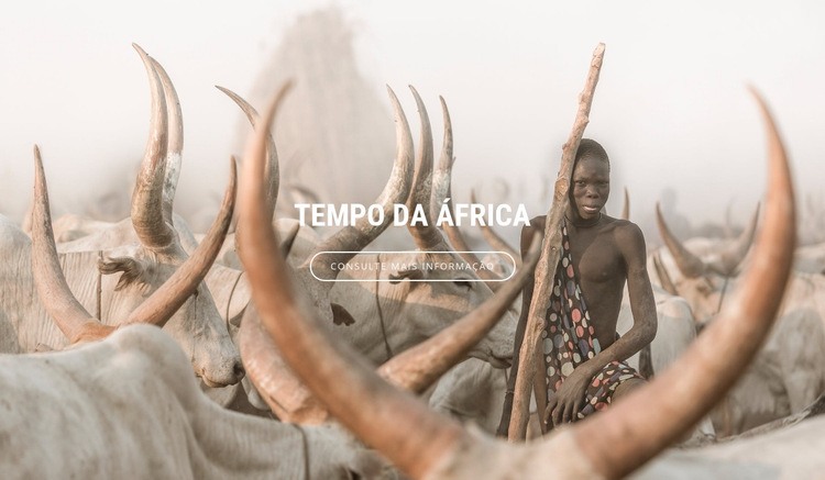 Viagens pela África Design do site