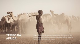 Como As Pessoas Vivem Na África Modelo CSS Premium