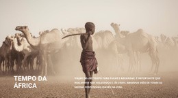 Como As Pessoas Vivem Na África - Modelo HTML5 Profissional