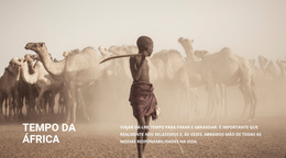 Como As Pessoas Vivem Na África - Download Do Modelo De Site