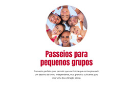 Passeios Para Pequenos Grupos - Tema WordPress Profissional Personalizável