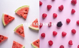 Chutné Vegetariánské Jídlo Bezplatná Šablona Webu CSS