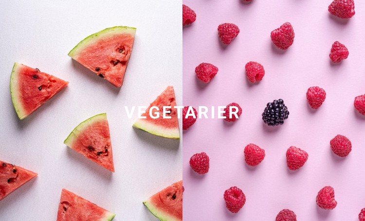 Leckeres vegetarisches Essen CSS-Vorlage
