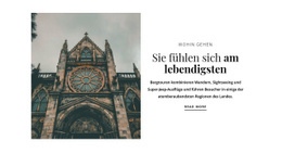 HTML-Seite Für Reisen Sie Aktiv Mit Uns