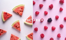 Leckeres Vegetarisches Essen – Kostenlose HTML5-Vorlage