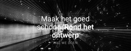 Exclusieve Landingspagina Voor Maak Het Rond Het Ontwerp Schoon