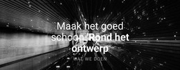 Maak Het Rond Het Ontwerp Schoon