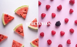 God Vegetarisk Mat Gratis CSS-Webbplatsmall