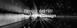 Multifunktionell Webbdesign För Rengör Den Rätt Runt Designen