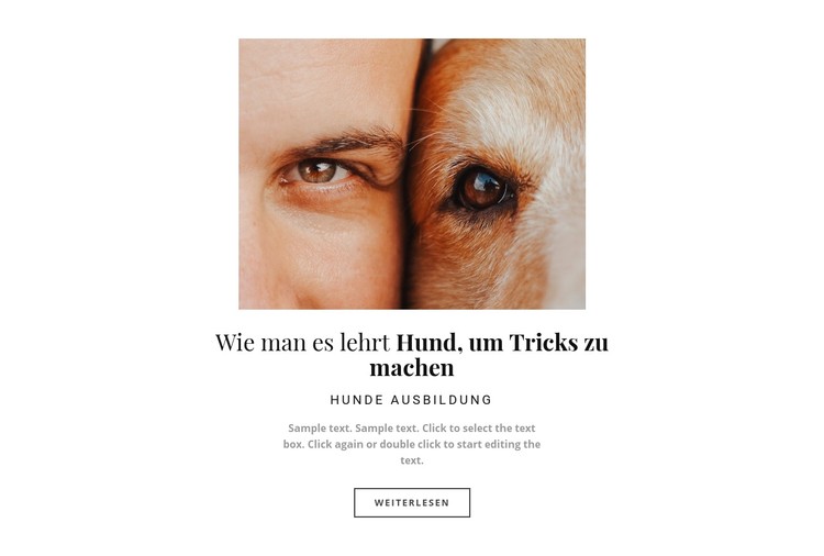 Hund, es ist ein bester Freund CSS-Vorlage