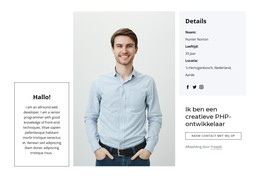 Ik Maak Applicaties En Websites - HTML-Paginasjabloon