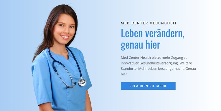 Gesundheits- und Entgiftungszentrum CSS-Vorlage