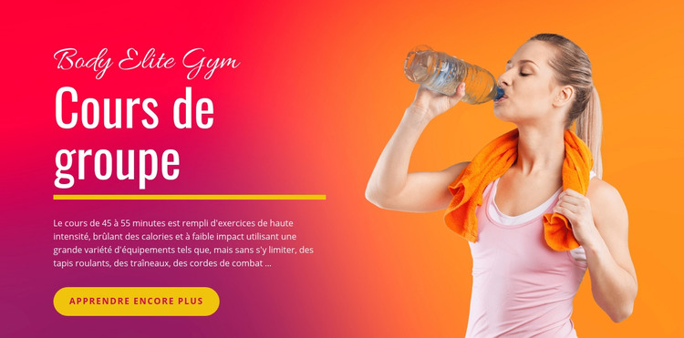 Bootcamp de TRX Tabata Modèle HTML