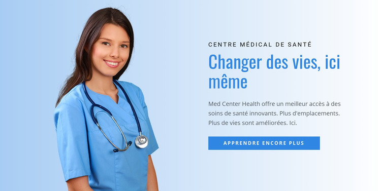 Centre de santé et de désintoxication Modèle HTML