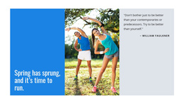 Outdoor Exercises - Premium Template