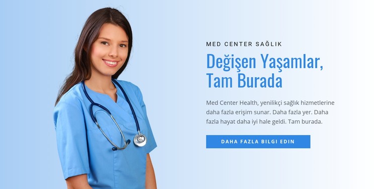 Sağlık ve detoks merkezi CSS Şablonu