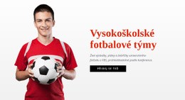Vysokoškolské Fotbalové Týmy – Návrh Webových Stránek Ke Stažení Zdarma