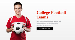 College-Football-Teams - Persönliche Website-Vorlagen