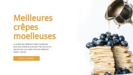 Meilleures Crêpes Moelleuses Modèle D'Une Page