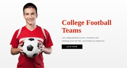 Főiskolai Futballcsapatok - HTML Generator Online