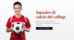 Squadre Di Football Del College - Design Del Sito Web Scaricabile Gratuitamente