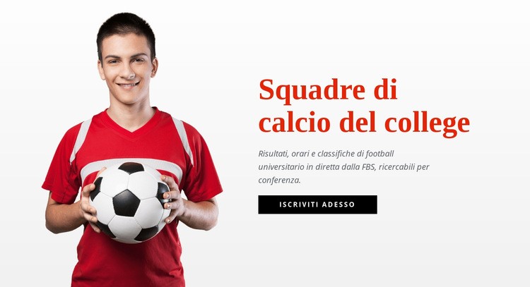 Squadre di football del college Progettazione di siti web