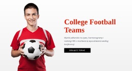Uczelniane Drużyny Piłkarskie - Strona Docelowa Funkcjonalności