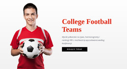 Projekt HTML Dla Uczelniane Drużyny Piłkarskie
