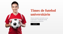 Criador De Sites Para Times De Futebol Universitário