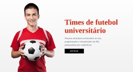Times De Futebol Universitário - Projetado Profissionalmente