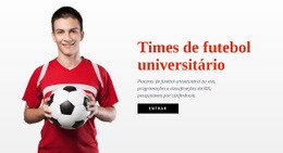 Times De Futebol Universitário - Modelo HTML5 Definitivo