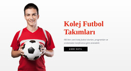 Kolej Futbol Takımları - HTML Şablonu Indirme