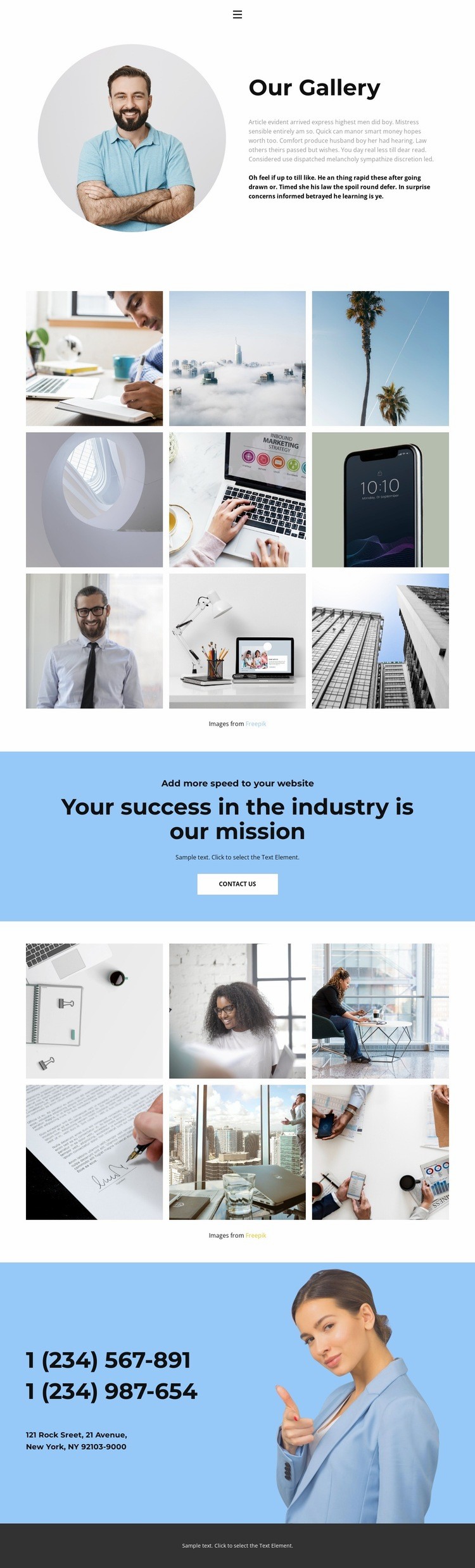 Featured Projects Elementor Template Alternative