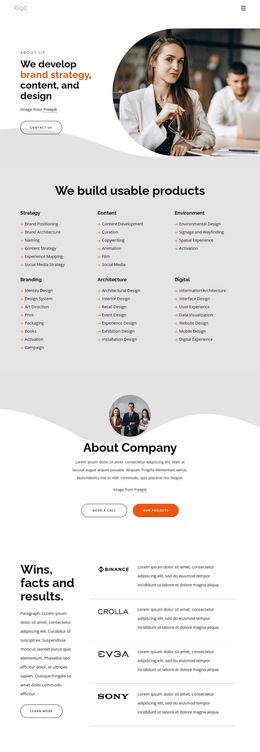 We Are An Independent Brand Strategy And Design Studio - HTML5 Template