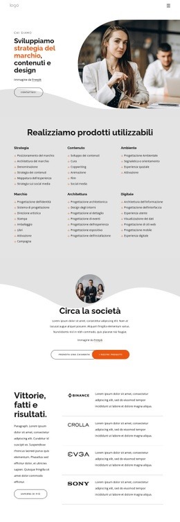 Siamo Uno Studio Indipendente Di Strategia E Design Del Marchio - Mockup Del Sito Web Reattivo