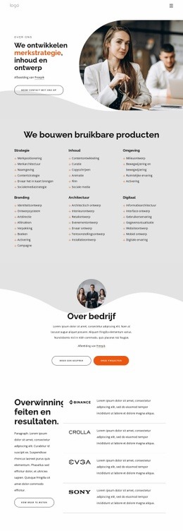 Wij Zijn Een Onafhankelijke Merkstrategie- En Ontwerpstudio - Responsieve Website-Mockup