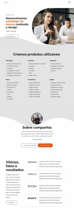 Somos Um Estúdio Independente De Estratégia E Design De Marca - HTML Generator Online