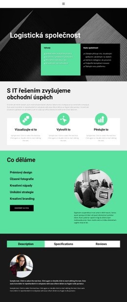 Logistická Řešení Šablona Flexbox